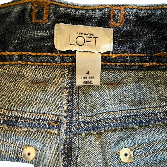 Loft  Marisa Cropped Mid Rise Cuffed Hem Jeans - Picture 10 of 10